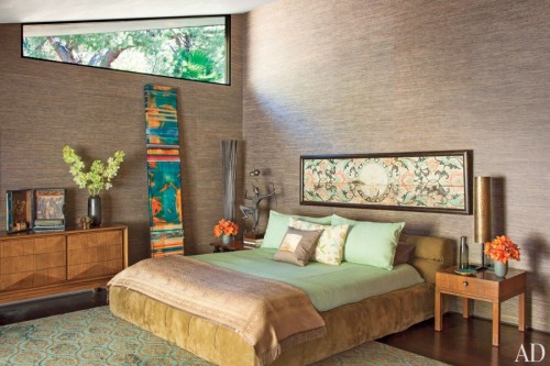 Architectural Digest: ANICHINI in the master suite of John Legend's Hollywood Hills home.