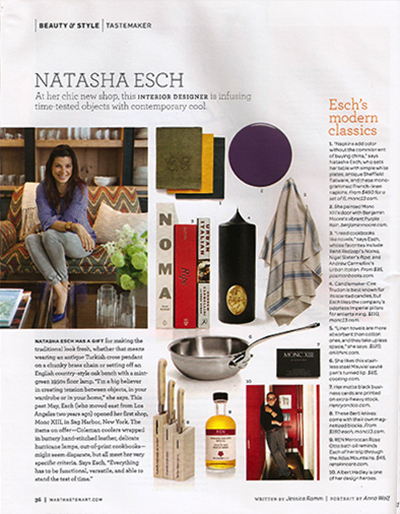Tastemaker Natasha Esch chooses the Mykolas Linen Towel