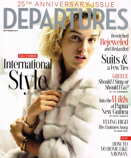 ANICHINI in Departures Magazine September 2014
