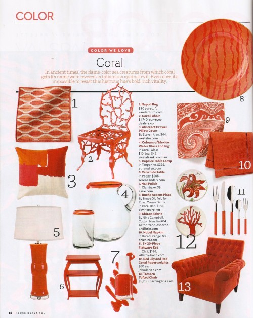 ANICHINI's Nobel Napkins in House Beautiful November 2014