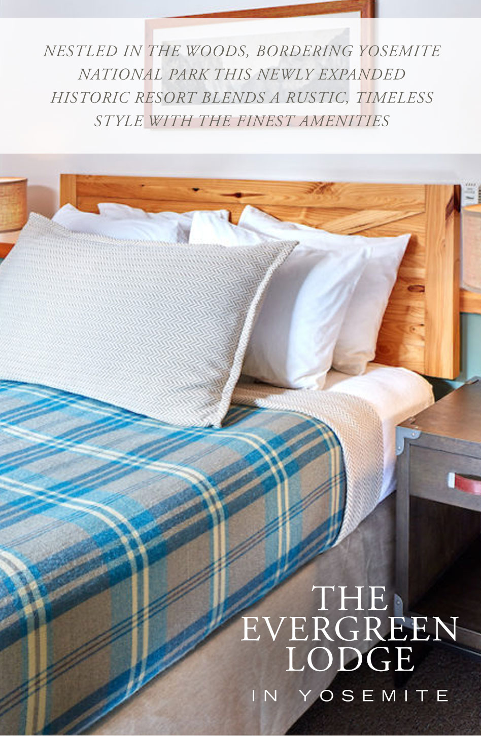 Anichini Hotel Bedding At The Evergreen Lodge