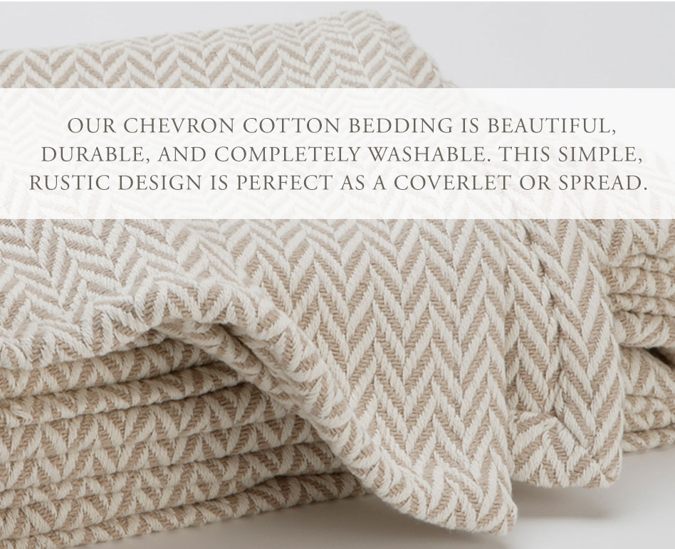 Anichini Hotel Bedding At The Evergreen Lodge - Rustic Cotton Chevron Blankets